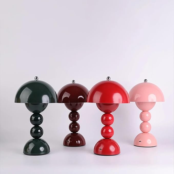Cordless Rechargeable Table Lamp, Modern Dimmable Touch Bedside Lamp