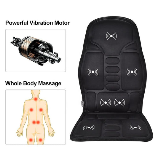 Shiatsu Back Massager Seat Cushion – Full Body Massage Chair Pad with Heat & Compression