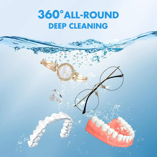 Portable Ultrasonic Cleaner – Mini Electric Jewelry, Glasses & Watch Cleaning Machine
