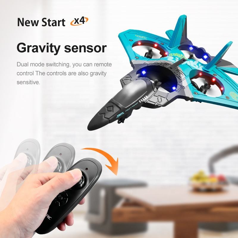 4-Motor RC Airplane for Kids & Adults โ Remote Control Foam Aircraft with 2.4GHz Controller, USB Rechargeable Battery & Long-Range Flight
