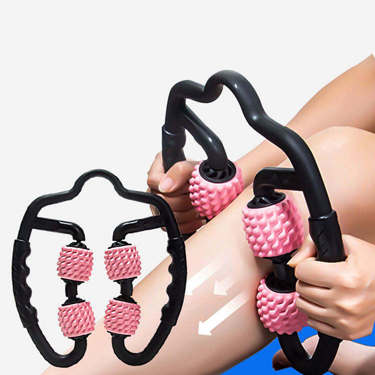 360° Fitness Massage Roller Ring – Deep Tissue Muscle Relaxer for Neck, Shoulders, Arms & Legs | Portable Recovery Tool