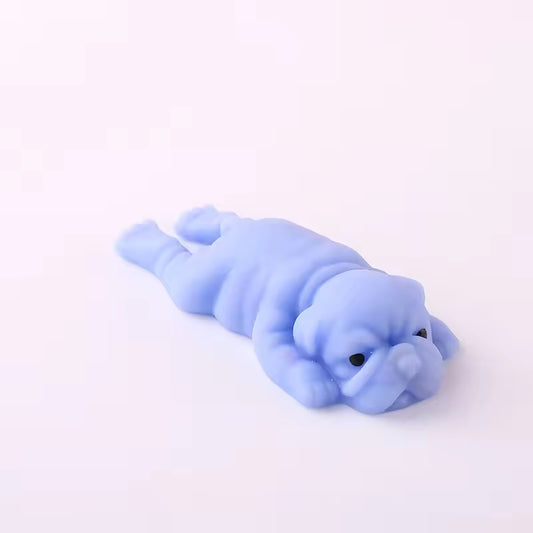 Squishy Dog Stress Relief Toy – Soft Silicone Squeeze Animal Fidget Toy for Anxiety Relief, Sensory Play & Desk Decompression for Kids & Adults