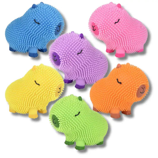Capybara Colorful Puffer Toy – Cute Squishy Sensory Fidget Toy for Kids & Adults | Stress Relief Gift