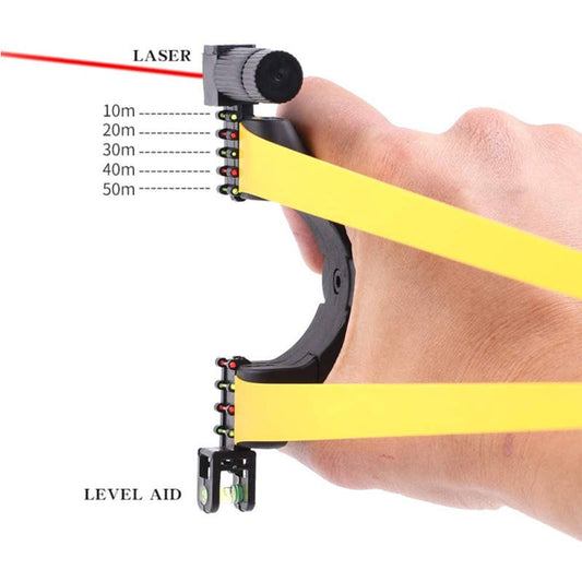 Recurve Resin Slingshot with Ergonomic Handle – High-Accuracy Outdoor Sport Catapult for Target Practice & Hunting Training