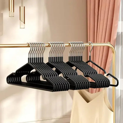 Heavy Duty Metal Hangers, 10 Pack Traceless Non-Slip Clothes Hangers for Closet Organization