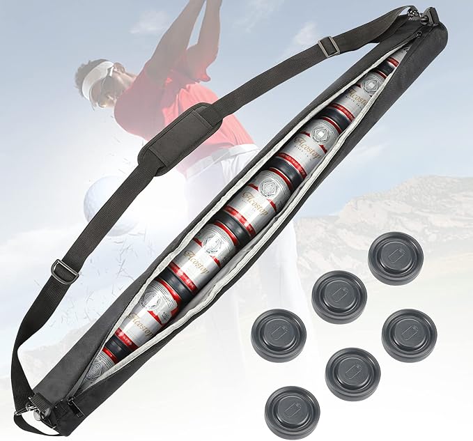 SANZBAE Golf Cooler Bag, 12 Can Insulated Cooler for Golf Cart & Push Cart