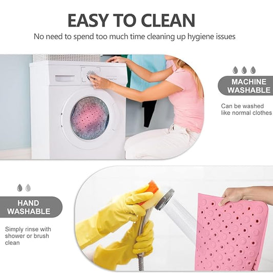 Sanzbae Non Slip Bath Mat for Tub & Shower with 200+ Suction Cups