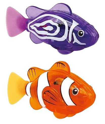 Water-Activated Clownfish Bath Toy, Battery-Powered Swimming Fish Toy for Bathtub & Pool Play