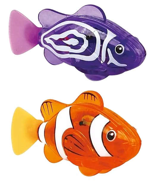 Water-Activated Clownfish Bath Toy, Battery-Powered Swimming Fish Toy for Bathtub & Pool Play