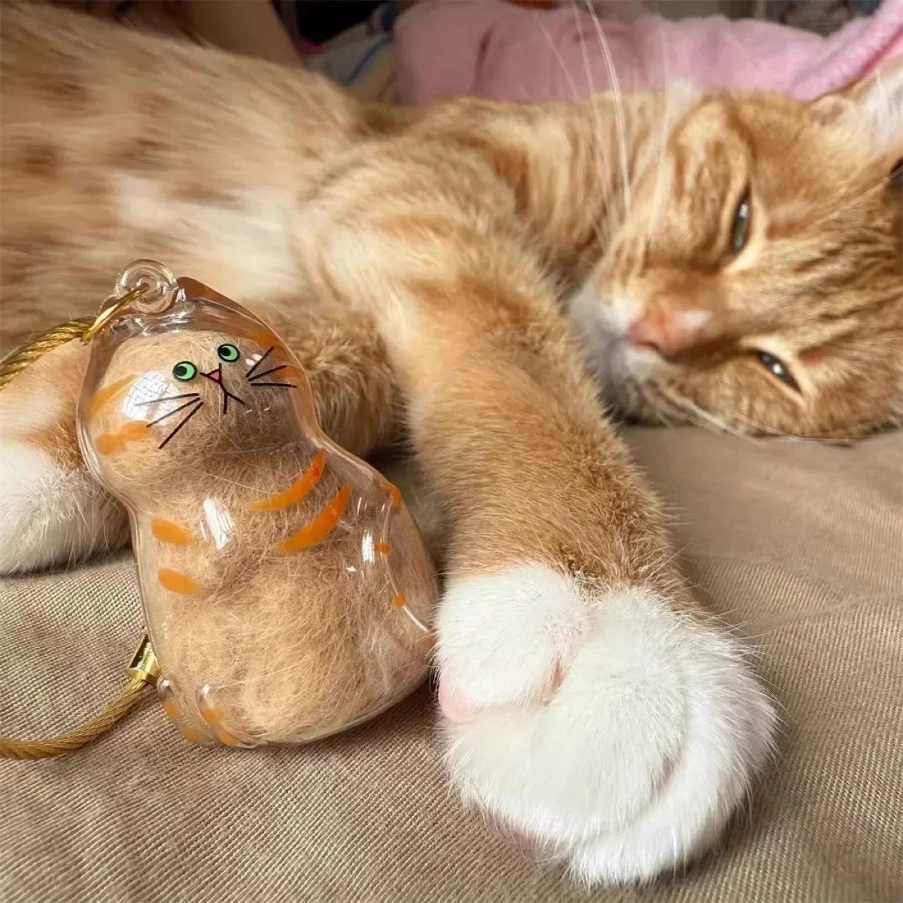 Cat Hair Keychain