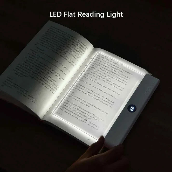 SANZBAE Rechargeable Full Page Book Light with Timer & 3 Color Modes
