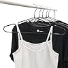 Heavy Duty Metal Hangers, 10 Pack Traceless Non-Slip Clothes Hangers for Closet Organization