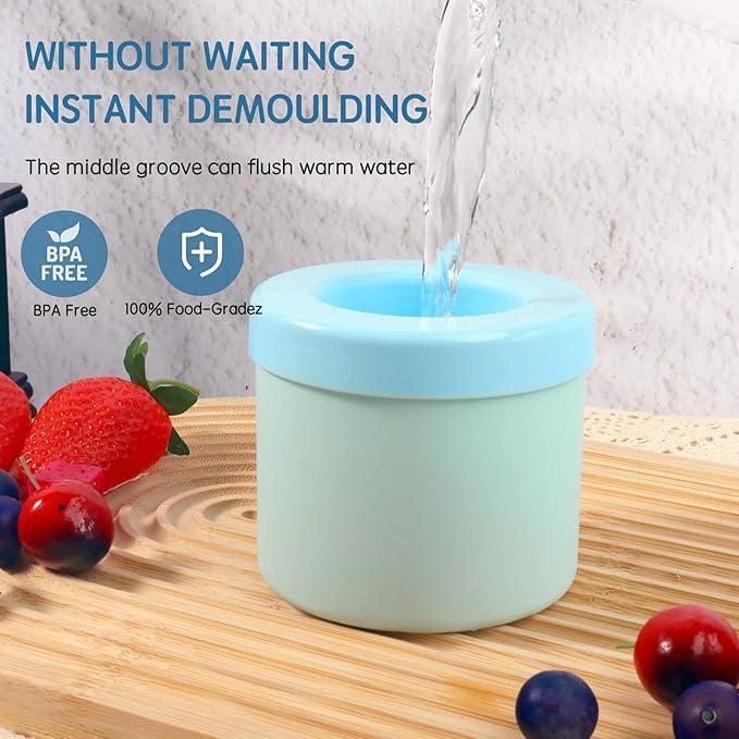 Mini Silicone Ice Cube Tray for Drinks, Cocktails & Iced Coffee
