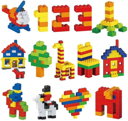 1000 Piece Bulk Building Bricks Set, STEM Construction Toy for Kids