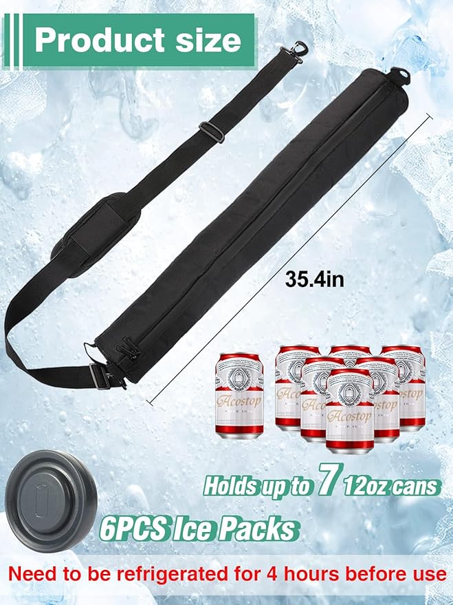 SANZBAE Golf Cooler Bag, 12 Can Insulated Cooler for Golf Cart & Push Cart