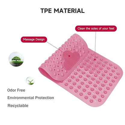 Sanzbae Non Slip Bath Mat for Tub & Shower with 200+ Suction Cups