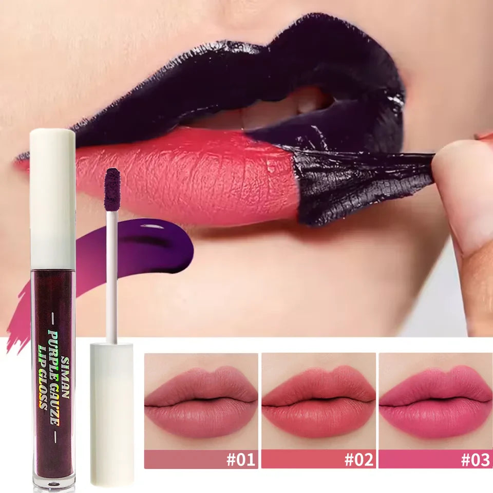 JUJU Dream Peel Off Lip Stain Set, Hydrating Long-Lasting Pink Lip Tint