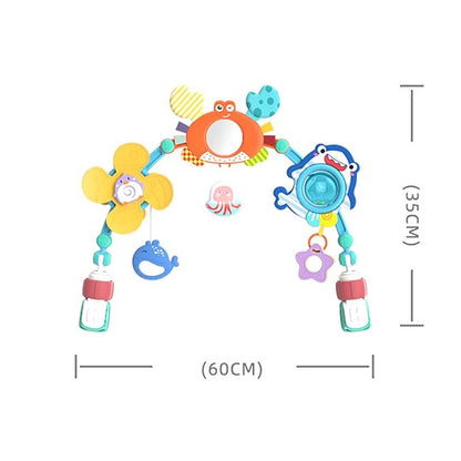 SANZBAE Baby Play Arch Toy Bar for Stroller, Bouncer & Playmat