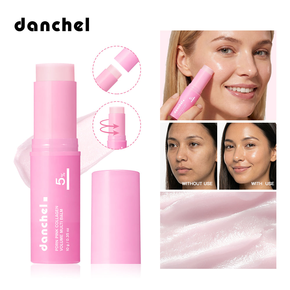 Sanzbae™ Collagen Lip Balm – Hydrating Lip Plumper with Hyaluronic Acid, Shea Butter & Vitamin E, Moisturizing Treatment for Dry, Cracked Lips