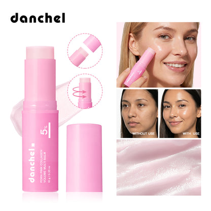 Sanzbae™ Collagen Lip Balm – Hydrating Lip Plumper with Hyaluronic Acid, Shea Butter & Vitamin E, Moisturizing Treatment for Dry, Cracked Lips