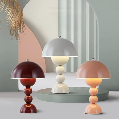 Cordless Rechargeable Table Lamp, Modern Dimmable Touch Bedside Lamp