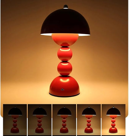 Cordless Rechargeable Table Lamp, Modern Dimmable Touch Bedside Lamp