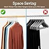 Heavy Duty Metal Hangers, 10 Pack Traceless Non-Slip Clothes Hangers for Closet Organization