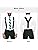 Clip-On Men’s Suspenders, Adjustable Y-Back Elastic Suspenders with Metal Clips