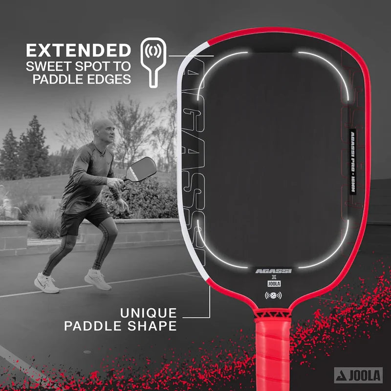 16mm Carbon Fiber Pickleball Paddle for Power, Spin & Control