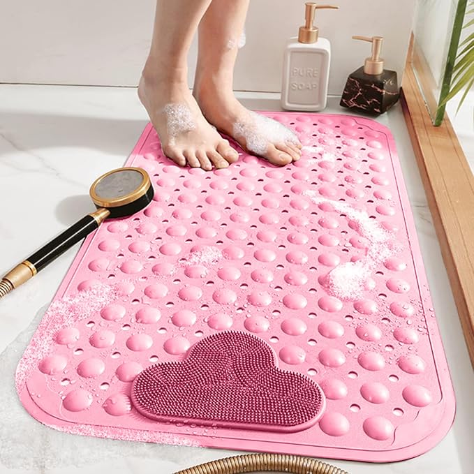 Sanzbae Non Slip Bath Mat for Tub & Shower with 200+ Suction Cups