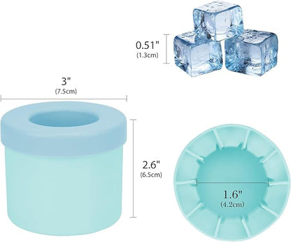 Mini Silicone Ice Cube Tray for Drinks, Cocktails & Iced Coffee