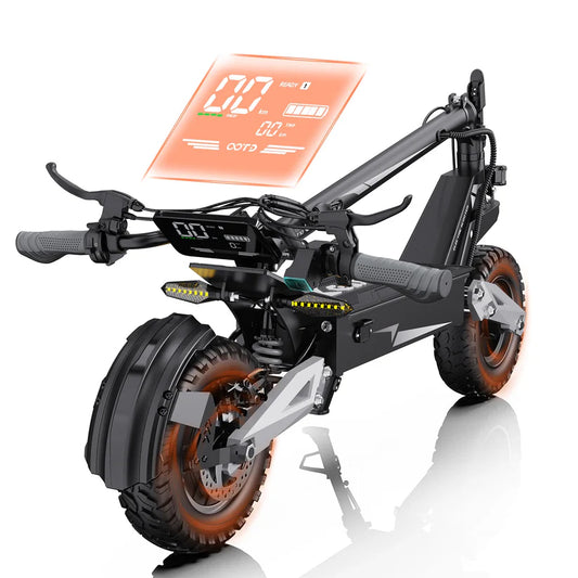 T10 900W Off-Road Electric Scooter for Adults – Foldable All-Terrain E-Scooter with 48V Battery, 11-Inch Tires, Long-Range Commuter Scooter