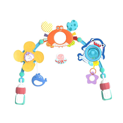 SANZBAE Baby Play Arch Toy Bar for Stroller, Bouncer & Playmat