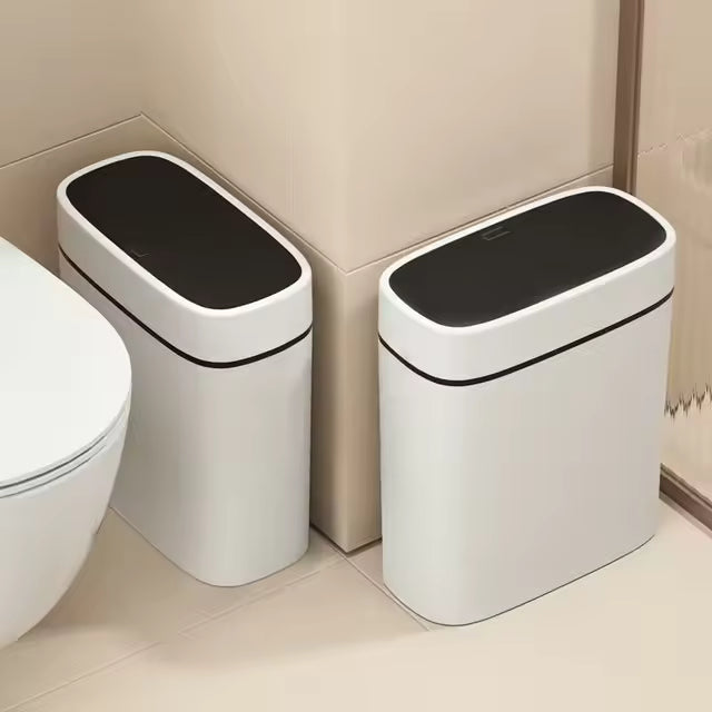 Smart Sensor Trash Can – Automatic Motion Sensor Lid Garbage Bin, Touchless Bathroom & Kitchen Waste Bin, Large Capacity Modern Indoor Trash Can for Home, Bedroom & Office