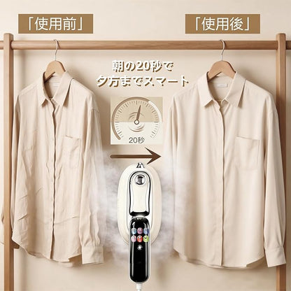 Sanzbae 2-in-1 Portable Steam Iron for Travel & Home