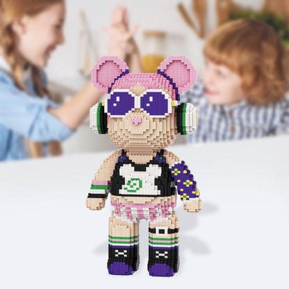 Sanzbae™ Mini Brick Bear Building Kit – Kawaii Collectible Block Toy, DIY Desk Decor, Creative STEM Building Set for Kids, Teens & Adults