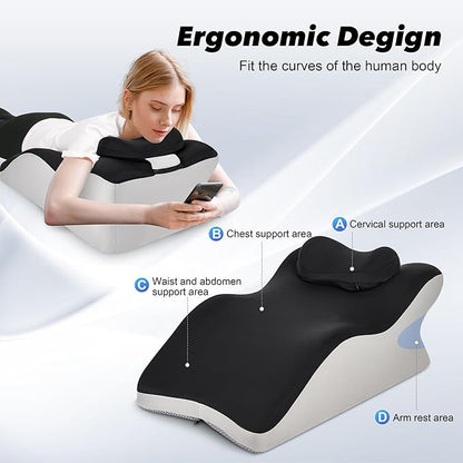 Ergonomic Memory Foam Cushion Pillow for Home, Office & Travel Support