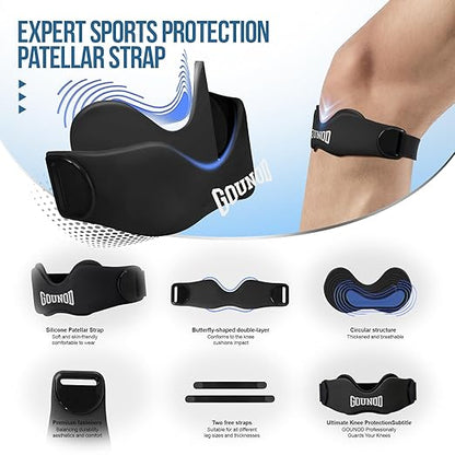 Sanzbae™ Adjustable Knee Support Brace – Compression Knee Sleeve for Pain Relief, Joint Stability, Sports, Running, Gym & Everyday Knee Protection