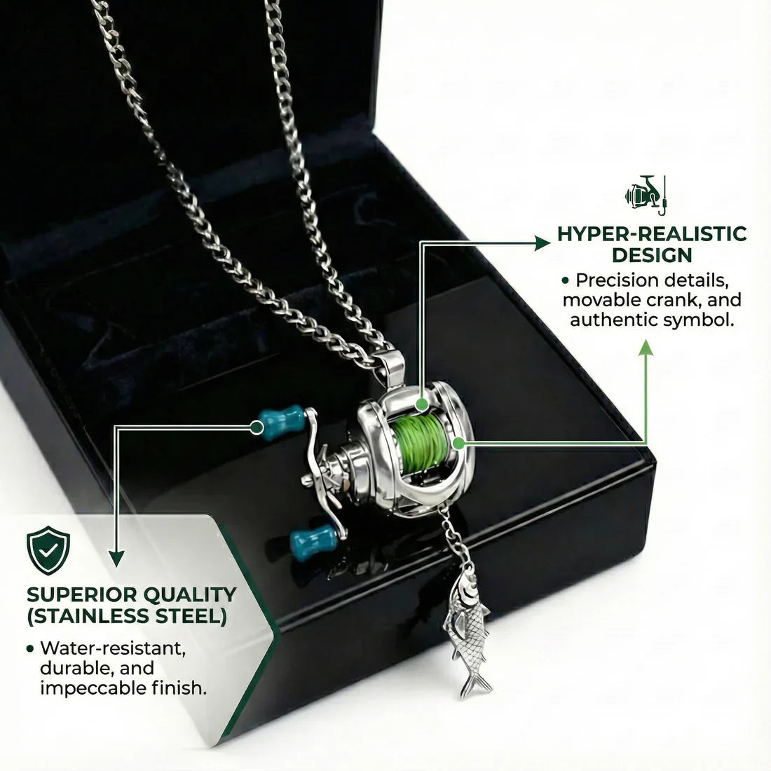 Fishing Reel Pendant