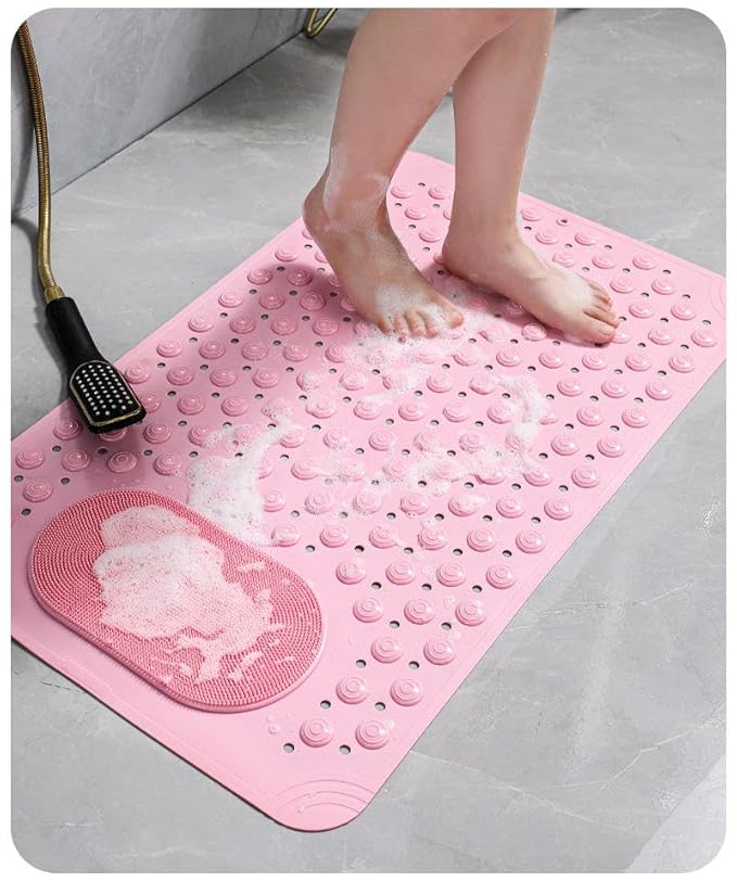 Sanzbae Non Slip Bath Mat for Tub & Shower with 200+ Suction Cups