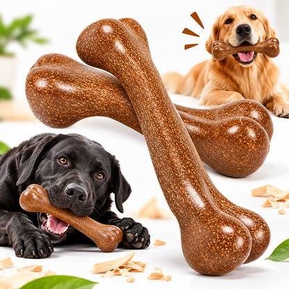 Durable Dog Bone Chew Toy (PACK OF 2) – Teeth Cleaning & Boredom Relief 🐾