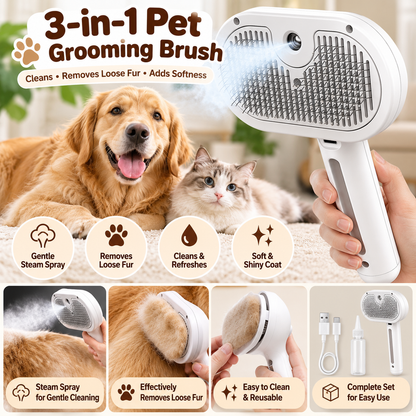 Pet Mist Grooming Brush for Dogs &  Cats 🐾
