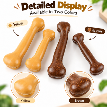 Durable Dog Bone Chew Toy (PACK OF 2) – Teeth Cleaning & Boredom Relief 🐾