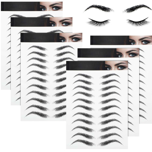 Temporary Tattoo Stickers for Men – Waterproof Non-Toxic Body Art & Eyebrow Tattoos