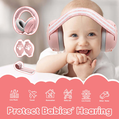 Baby Noise Cancelling Earmuffs – Hearing Protection Headphones for Infants & Toddlers