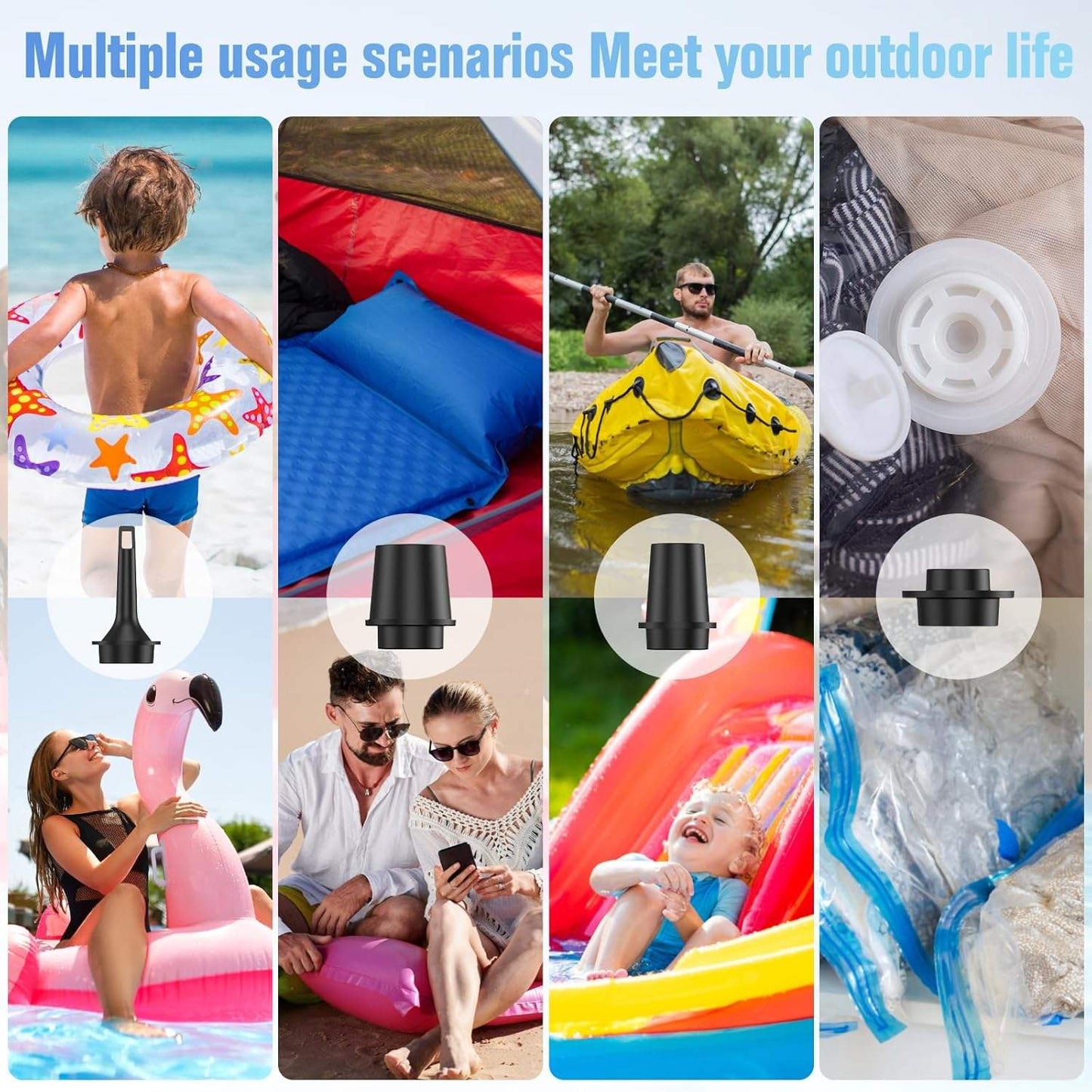 Mini Electric Air Pump – Portable Inflator for Air Mattresses, Pool Floats & Vacuum Bags