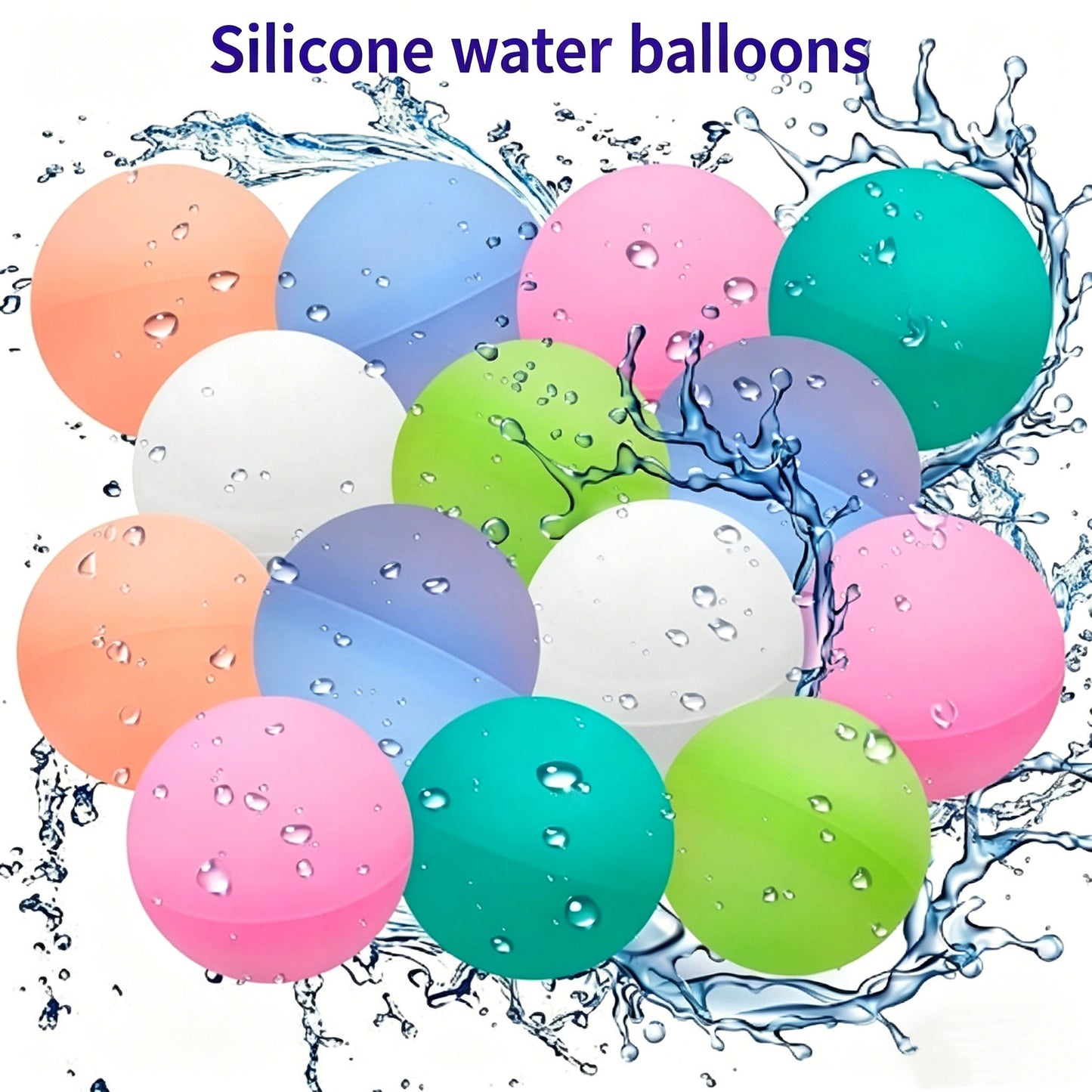 Reusable Silicone Water Balloons – Quick-Fill Summer Water Fight Toys