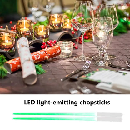 LED Lightsaber Chopsticks – Glowing Reusable Light-Up Chopsticks for Fun Dining