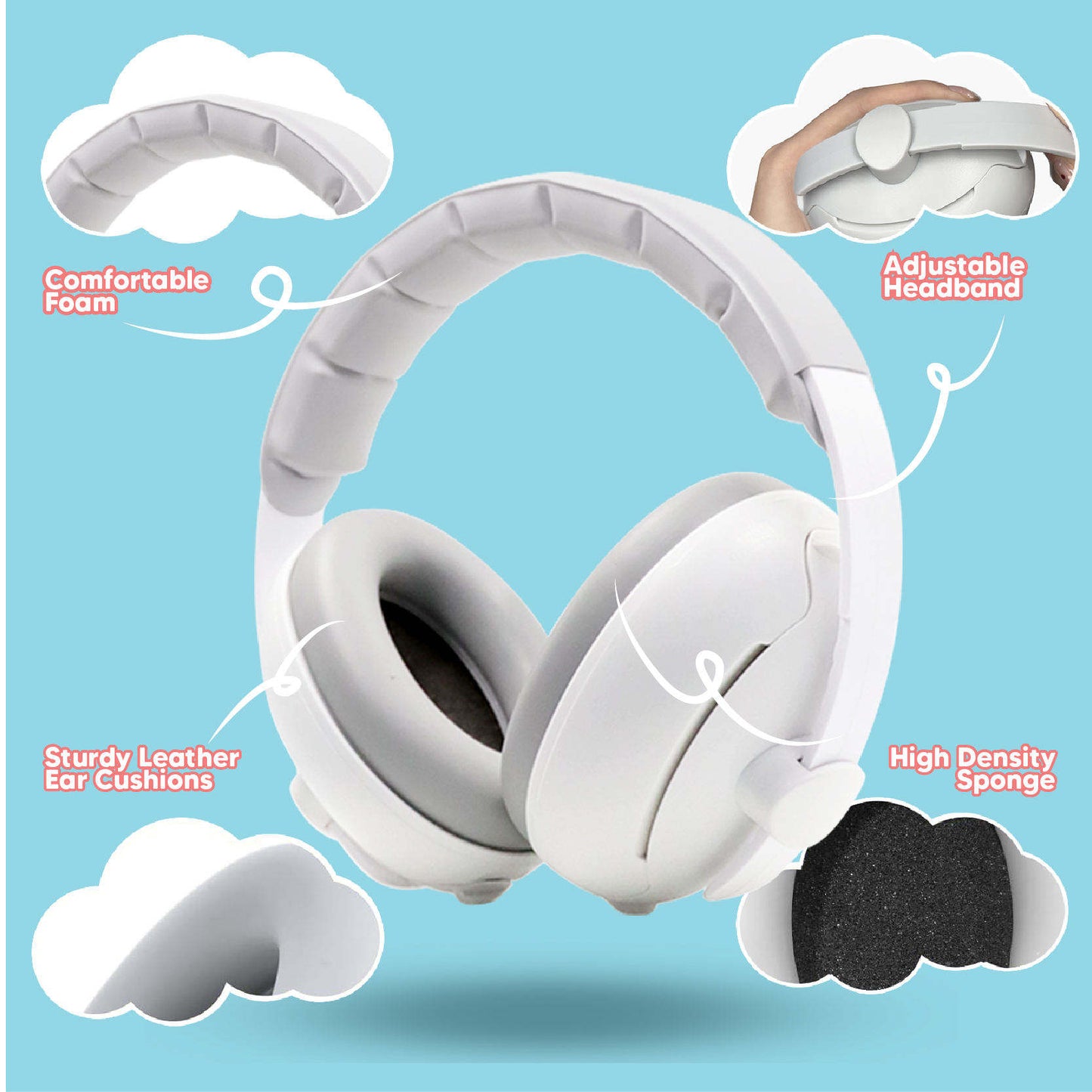 Baby Noise Cancelling Earmuffs – Hearing Protection Headphones for Infants & Toddlers