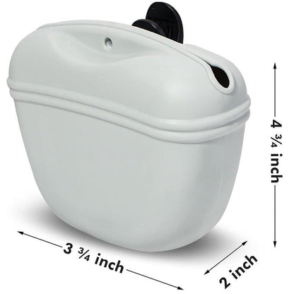 Silicone Pet Treat Pouch – Portable Dog Training Snack Bag with Magnetic Closure